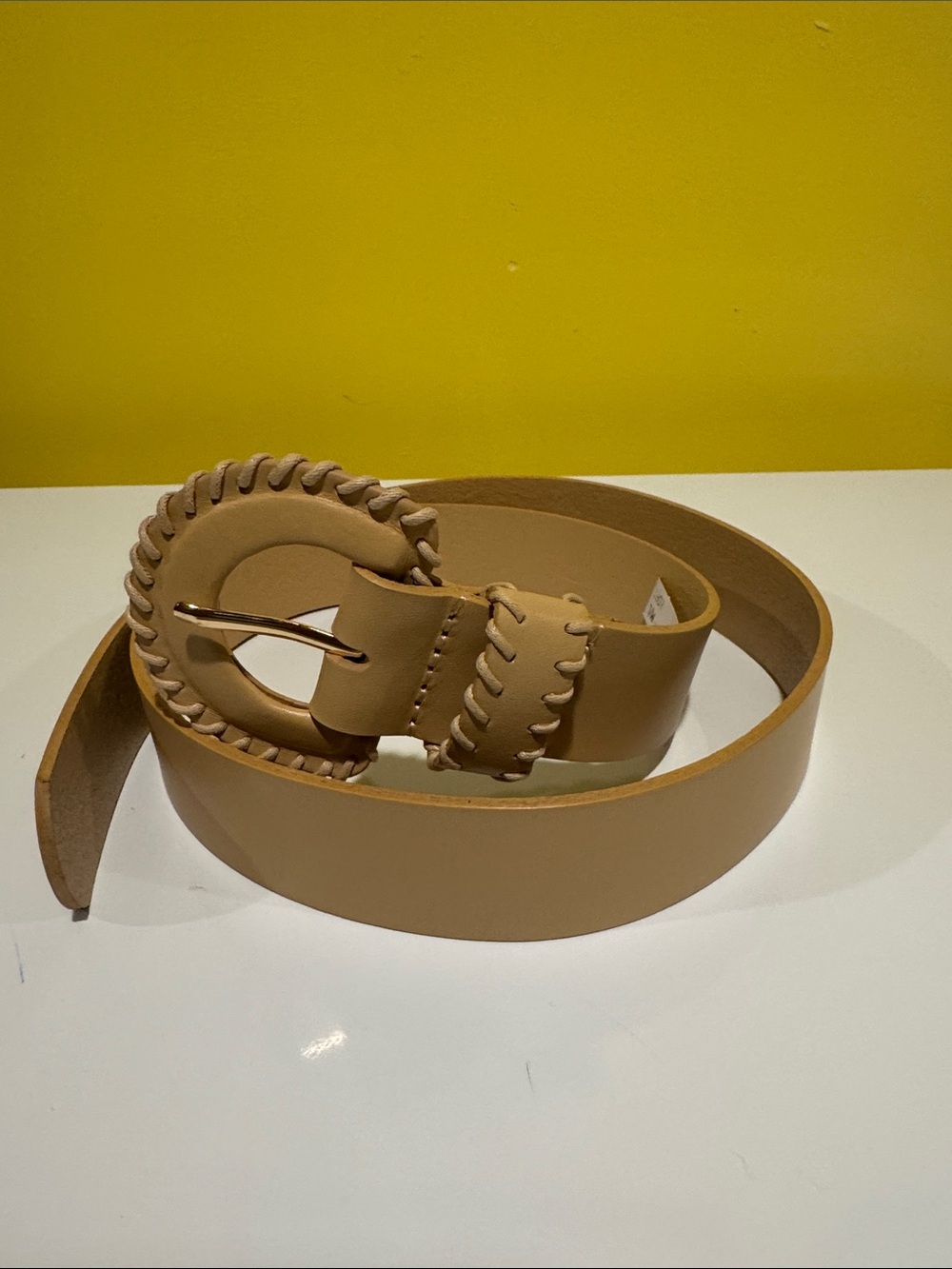 NWT Loft buckle stitch leather belt.